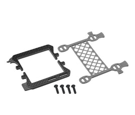 J Concepts - Gray Carbon Logo - Cargo Net Battery Brace, for Associated B6/T6/SC6/B6.3 - Hobby Recreation Products