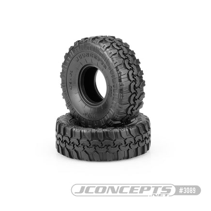J Concepts - Hunk Performance 1.9" Scaler Tire, Green Compound, 4.75 OD, (1 pair) - Hobby Recreation Products