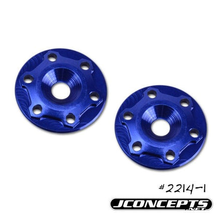 J Concepts - Illuzion - Finnisher - 1/8th Buggy/Truck Wing Button - Blue - Hobby Recreation Products