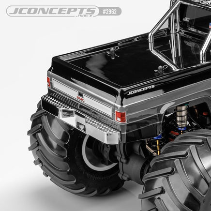 J Concepts - Late 70's and Early 80's F-Type Rear Bumper Set, Chrome, Fits Some JConcepts MT Bodies - Hobby Recreation Products