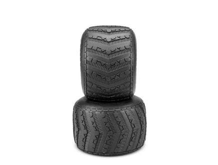 J Concepts - Launch, Monster Truck Tire, Gold Compound, for 3377 2.6" MT Wheel - Hobby Recreation Products