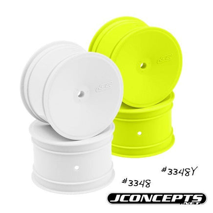 J Concepts - Mono - B4.1/B44.1/RB5 - 12mm Hex Rear Wheel (White) - 4pc - Hobby Recreation Products