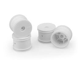 J Concepts - Mono Losi Mini-T 2.0 Wheel, White, 4pcs - Hobby Recreation Products
