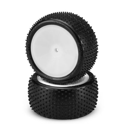 J Concepts - Nessi, Pink Compound, Pre-mounted on 3348W Wheels, Fits 1/10th Rear 2WD and 4WD Vehicles - Hobby Recreation Products