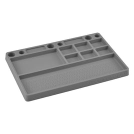 J Concepts - Parts Tray, Rubber Material Gray - Hobby Recreation Products