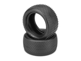 J Concepts - Pin Downs 1/10 Buggy Rear Tire -Pink Compound, Medium Soft, for Carpet/Astroturf - Hobby Recreation Products