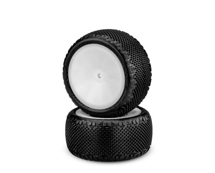 J Concepts - Pin Swag, Pink Compound Tires, Pre-mounted on 3348W Wheels, Fits 1/10th Buggy Rear - Hobby Recreation Products