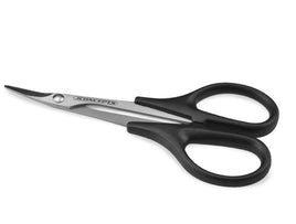 J Concepts - Precision Curved Scissors, Stainless Steel, Black - Hobby Recreation Products