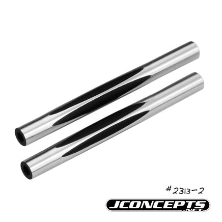 J Concepts - RC10 Diamond Wing Tubes, Black, 2pcs - Hobby Recreation Products
