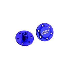 J Concepts - RC10 Finnisher Aluminum Wing Buttons, Blue - Hobby Recreation Products