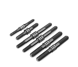 J Concepts - RC8B3.2 / RC8B3.2e Fin Titanium Turnbuckle Set, Black, 5pcs - Hobby Recreation Products