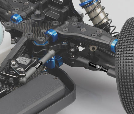 J Concepts - RC8B3.2 / RC8B3.2e Fin Titanium Turnbuckle Set, Black, 5pcs - Hobby Recreation Products