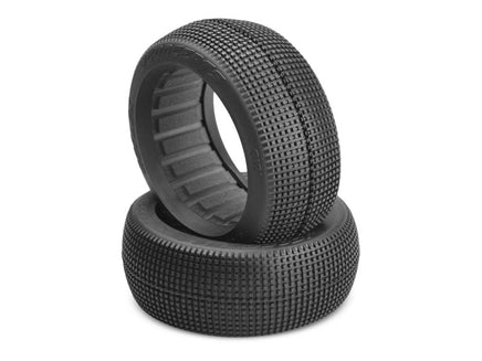 J Concepts - Reflex, Aqua (A3) Compound Tires, Fits 83mm 1/8th Buggy Wheel - Hobby Recreation Products