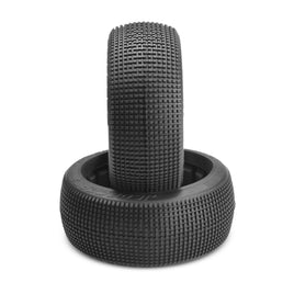 J Concepts - Reflex - Black Compound Tires (Fits 1/8th Buggy) - Hobby Recreation Products