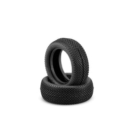 J Concepts - ReHab, Green Compound Tire, Fits 2.2" Buggy Front Wheel - Hobby Recreation Products