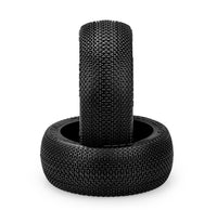 J Concepts - Relapse, Silver Compound Tire, Fits 83mm 1/8th Buggy Wheel - Hobby Recreation Products