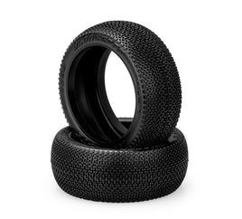 J Concepts - Relapse, Silver Compound Tire, Fits 83mm 1/8th Buggy Wheel - Hobby Recreation Products