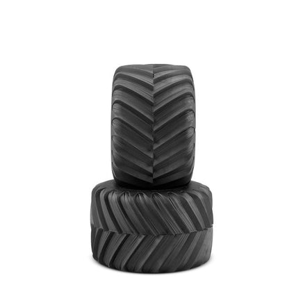 J Concepts - Renegades Tires, Yellow Compound, Fits 2.6 x 3.8" Aggressor Wheel, fits Losi LMT / Traxxas Maxx - Hobby Recreation Products