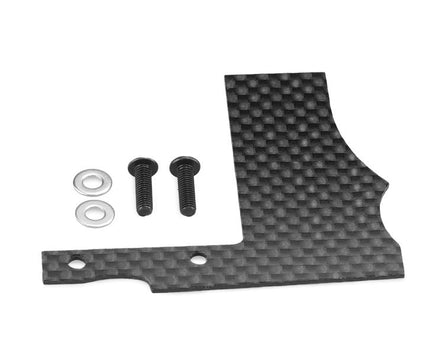 J Concepts - RM2 MBX8R Carbon Fiber Drivetrain Rock Guard, Fits Mugen MBX8 / MBX8-R - Hobby Recreation Products