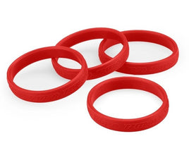 J Concepts - RM2 Red Hot Tire Bands, Red, for 1/10th and 1/8th Off-road Tires - Hobby Recreation Products