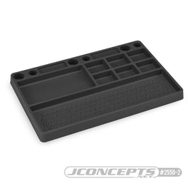 J Concepts - Rubber Parts Tray-Black - Hobby Recreation Products