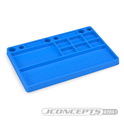 J Concepts - Rubber Parts Tray-Blue - Hobby Recreation Products