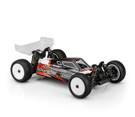 J Concepts - S2 - Schumacher Cat L1 Evo 1/10 Buggy Clear Body w/ Carpet/Turf Wing, Lightweight - Hobby Recreation Products