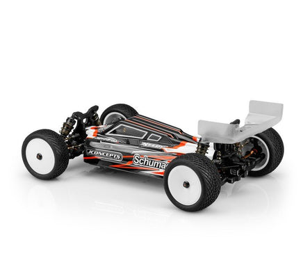 J Concepts - S2 - Schumacher Cat L1 Evo 1/10 Buggy Clear Body w/ Carpet/Turf Wing, Lightweight - Hobby Recreation Products