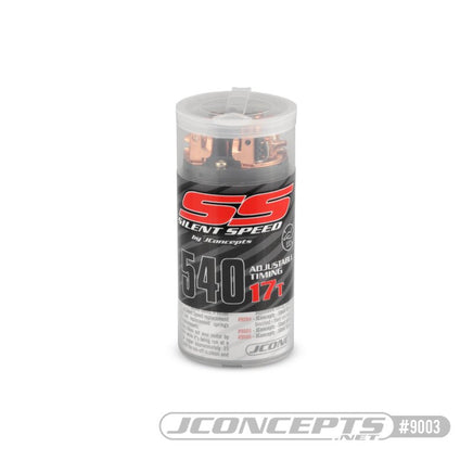 J Concepts - Silent Speed 17 Tooth Adjustable Timing Competition Brushed Motor - Hobby Recreation Products