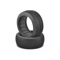 J Concepts - Stalkers 1/8 Buggy Tire - Aqua (A1) Compound, Medium Long-Wear, Fits 83mm 1/8th Buggy Wheel - Hobby Recreation Products