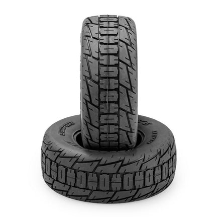 J Concepts - Swiper, Aqua (A2) Compound, 1/8th Dirt Oval Tire, Fits #3421 Wheel - Hobby Recreation Products