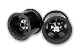 J Concepts - Tense - Rustler Stampede 2.2" Electric Rear Wheel - Black - Hobby Recreation Products