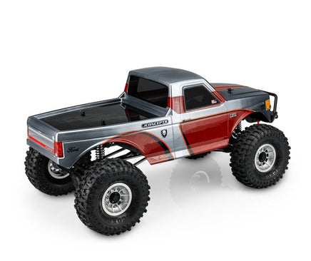 J Concepts - Tucked 1989 Ford F-250 Clear Body, 12.3" Wheelbase - Hobby Recreation Products