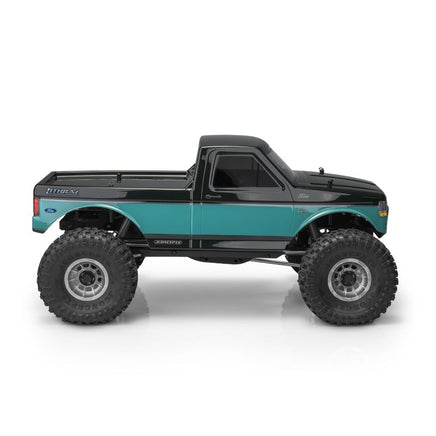 J Concepts - Tucked, 1995 Ford F-150, 12.3" Wheelbase, Fits TRX-4 Sport, Enduro, Axial, Vanquish 12.3", Clear - Hobby Recreation Products