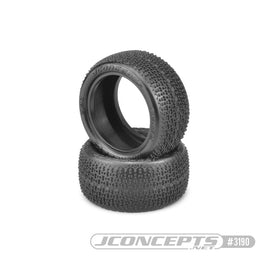 J Concepts - Twin Pins 1/10 Buggy Rear Tires, Pink Compound - Hobby Recreation Products