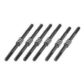 J Concepts - Yokomo YZ-2 CA L3 Fin Titanium Turnbuckle, Black, 6pc - Hobby Recreation Products