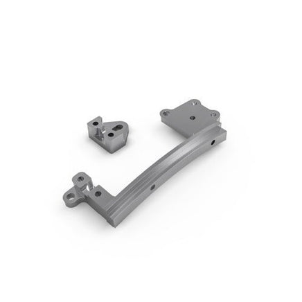 Junfac - Aluminum Servo Mount Set, for BOM GS02 (Silver) - Hobby Recreation Products