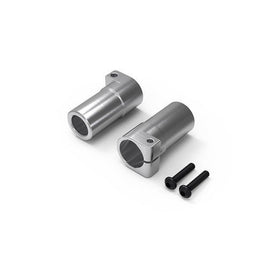 Junfac - Aluminum Straight Axle Adapter (Silver), for Gmade GOM - Hobby Recreation Products