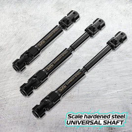 Junfac - Scale Hardened Steel Universal Shafts for Axial SCX10 II, UMG10 6x6 RTR - Hobby Recreation Products