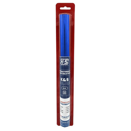 K & S Metals - Blue Aluminum Crafting Foil 0.004" Thick (36 Ga) x 12" Wide x 24" Long - Hobby Recreation Products