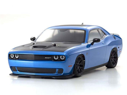 Kyosho - 1/10 EP 4WD Fazer Mk2 2015 Dodge SRT Challenger Hellcat Crazy B5 Blue, RTR Touring Car - Hobby Recreation Products