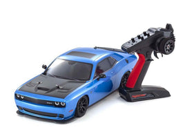 Kyosho - 1/10 EP 4WD Fazer Mk2 2015 Dodge SRT Challenger Hellcat Crazy B5 Blue, RTR Touring Car - Hobby Recreation Products