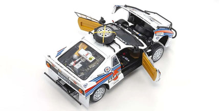 Kyosho - 1/18 Scale Lancia Rally 037 1985 Safari #8 Die Cast Car - Hobby Recreation Products