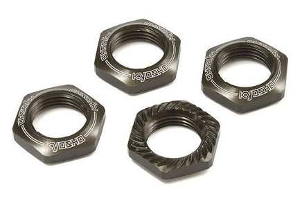 Kyosho - 17mm Serrated Wheel Nut, Gunmetal - Hobby Recreation Products