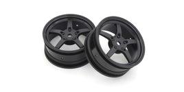 Kyosho - 5-Spoke Racing Wheel, Black, 2pcs - Hobby Recreation Products