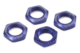 Kyosho - Blue 17mm Serrated Wheel Nut (4pcs) - Hobby Recreation Products