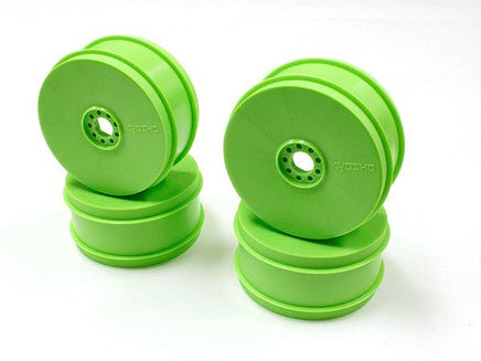 Kyosho - Dish Wheel (4pcs), Fluorescent Green, MP9 TKI4 - Hobby Recreation Products