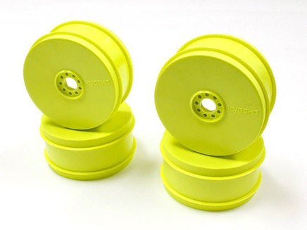 Kyosho - Dish Wheel (4pcs), Fluorescent Yellow, MP9 TKI4 - Hobby Recreation Products