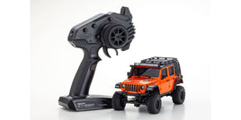 Kyosho - Mini-Z 4x4 Series Readyset Jeep wrangler Unlimited Rubicon w/ Accessory Parts, Punk`n Metallic - Hobby Recreation Products