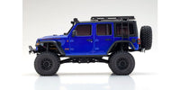 Kyosho - Mini-Z 4x4 Series Readyset Jeep Wrangler Unlimited Rubicon w/Accessory Parts, Ocean Blue Metallic - Hobby Recreation Products
